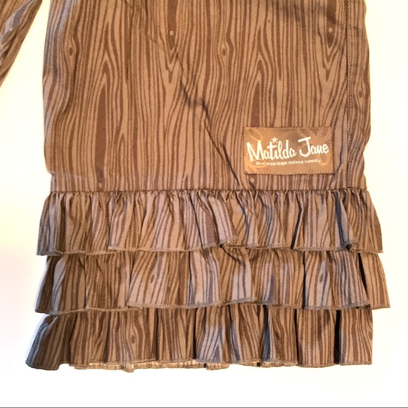 Matilda Jane Size 4 Girls Brown Ruffles Pants - Picture 5 of 7